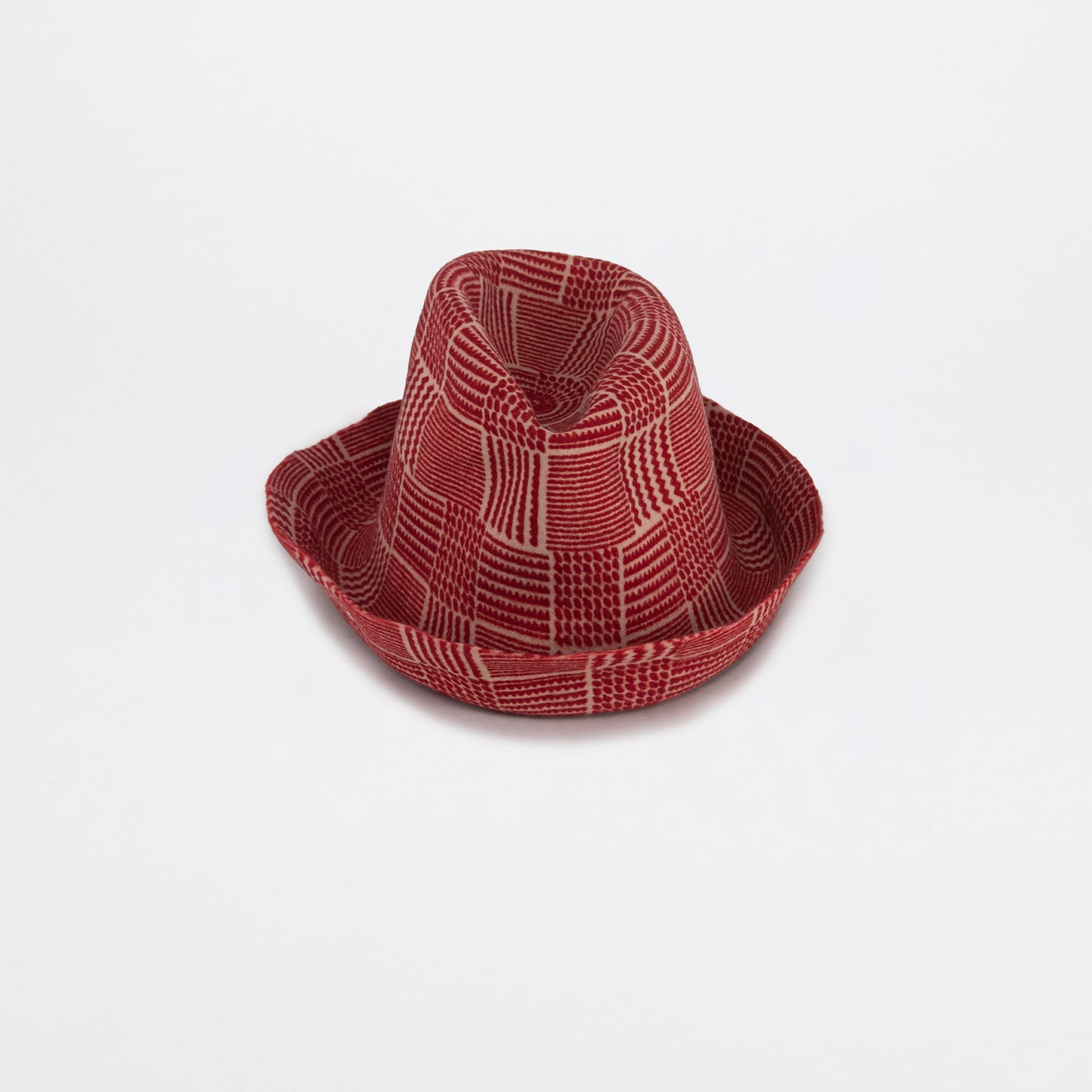 ARTISTA wool checker red