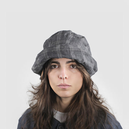 ARTISTA cotton/linen grey quad