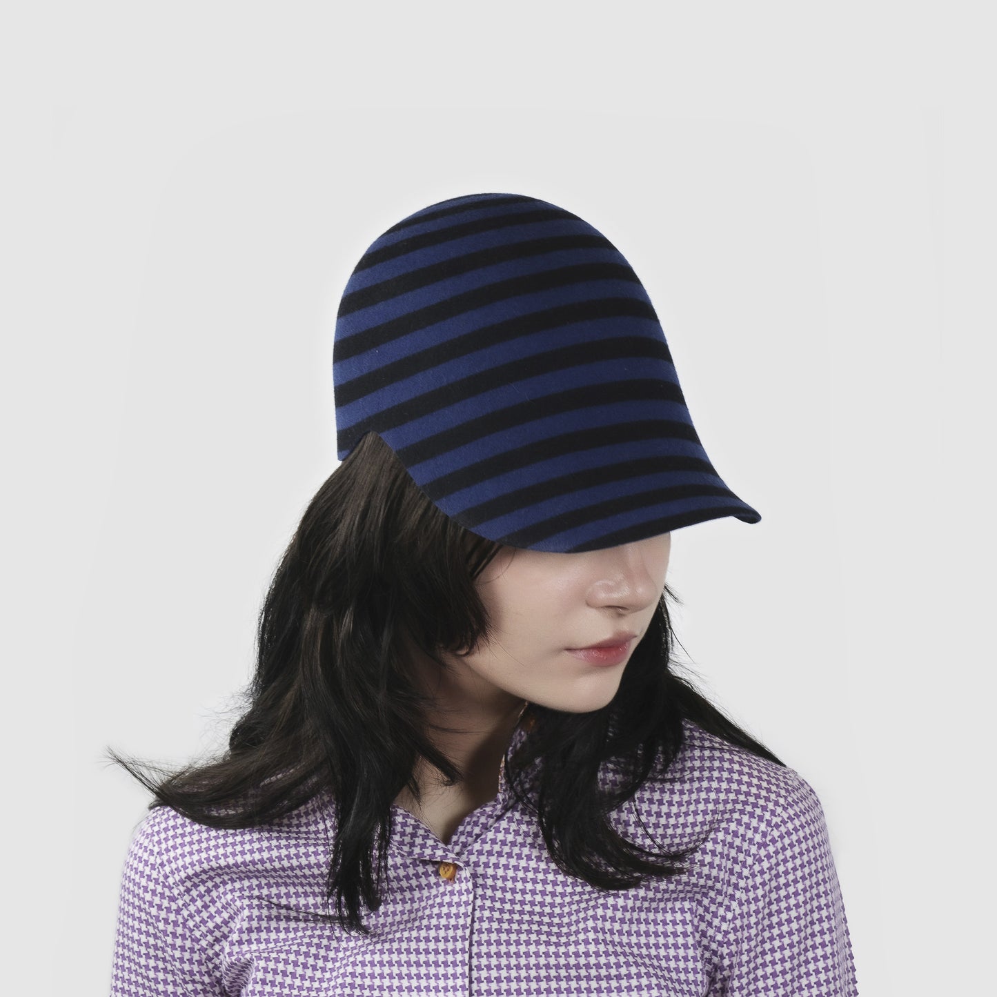 CLASSICO 20 stripes black/blue wool