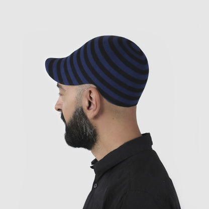 CLASSICO 20 stripes black/blue wool