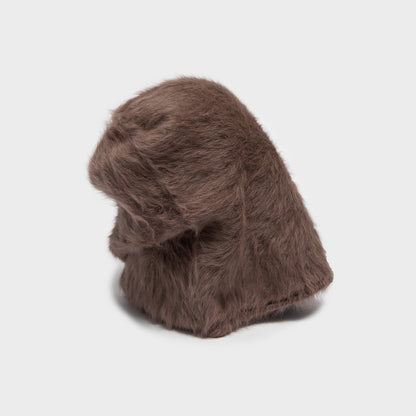 CUFFIA ANGORA TAUPE