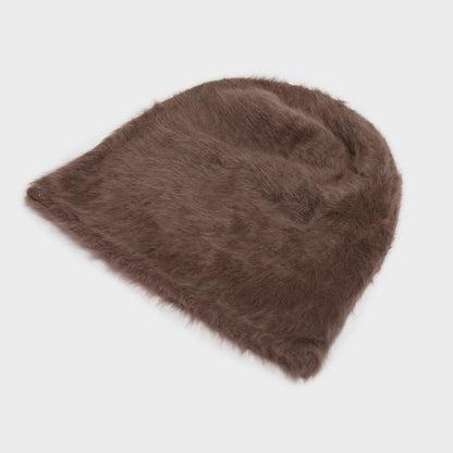 CUFFIA ANGORA TAUPE