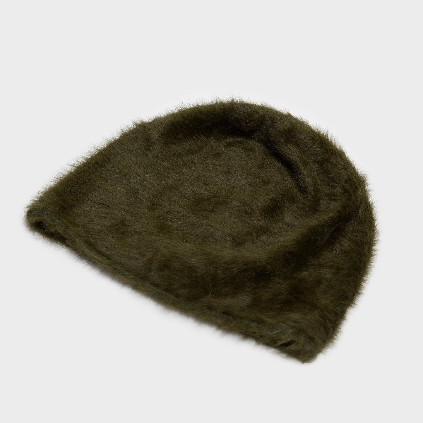 CUFFIA ANGORA VERDE SCURO