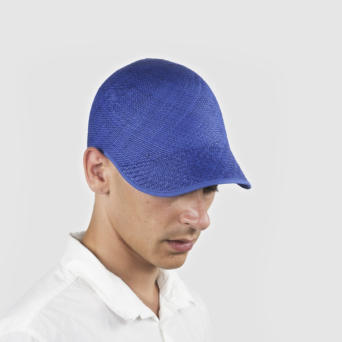 CLASSICO 20 panama straw electric blue