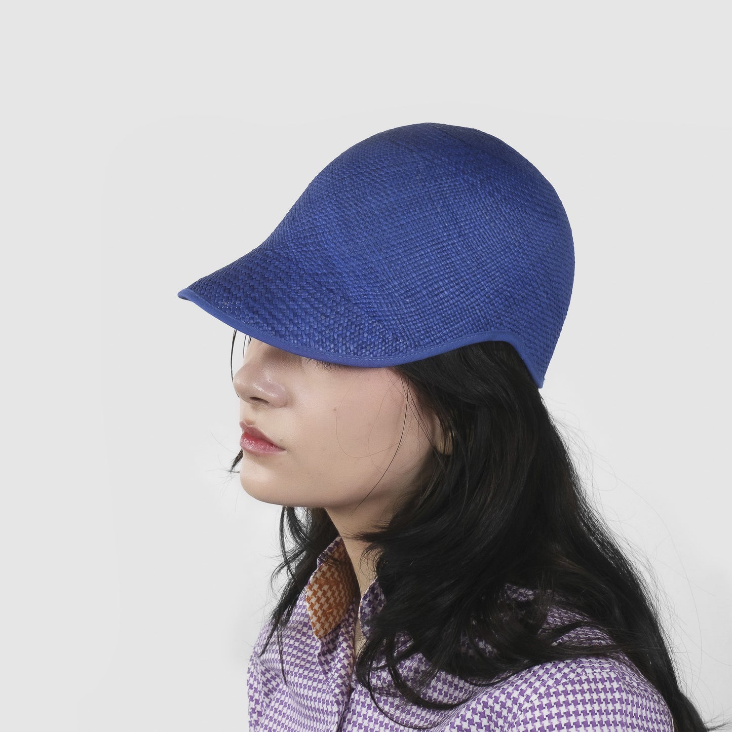 CLASSICO 20 panama straw electric blue