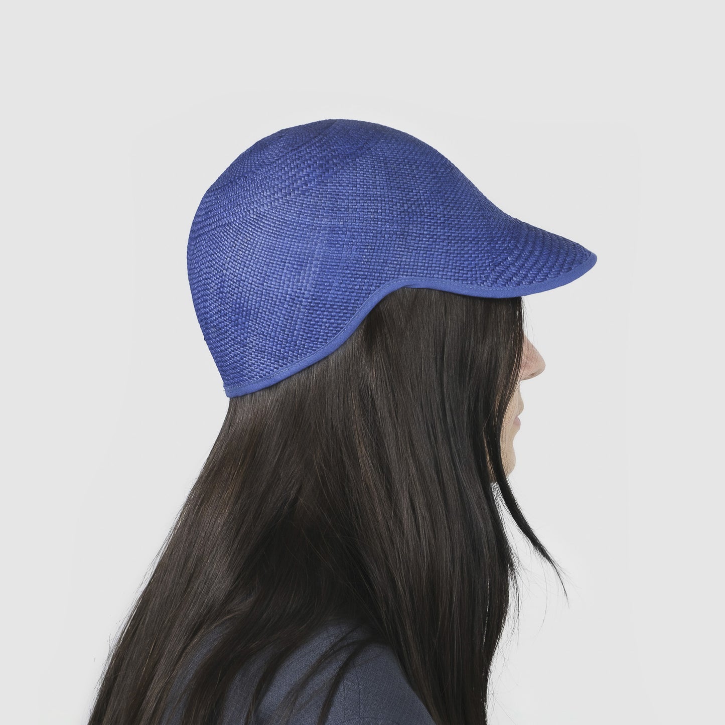 CLASSICO 20 panama straw electric blue