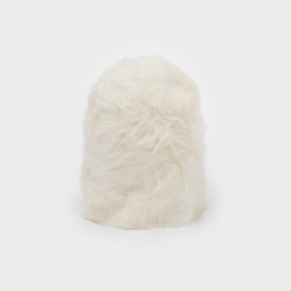 CUFFIA ANGORA BIANCA